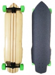 38X10 inch 5 ply bamboo longboard