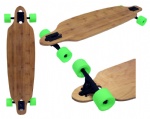 9 inch X 36 inch Bamboo Drop Through Longboard Complete