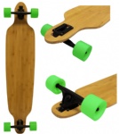 9.5 inch X 42 inch9.5 inch X 42 inch Bamboo Drop Through Longboard Complete Bamboo Drop Through Longboard Complete