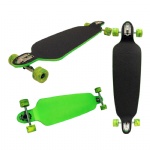 9.75 inch X 39.75 inch Maple Drop Down Longboard Complete