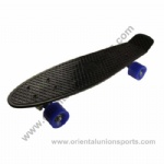 22 inch plastic skateboard BLACK
