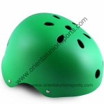 Green skate helmet