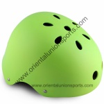 Green skate helmet