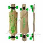 42.5x10 drop through bamboo longboard